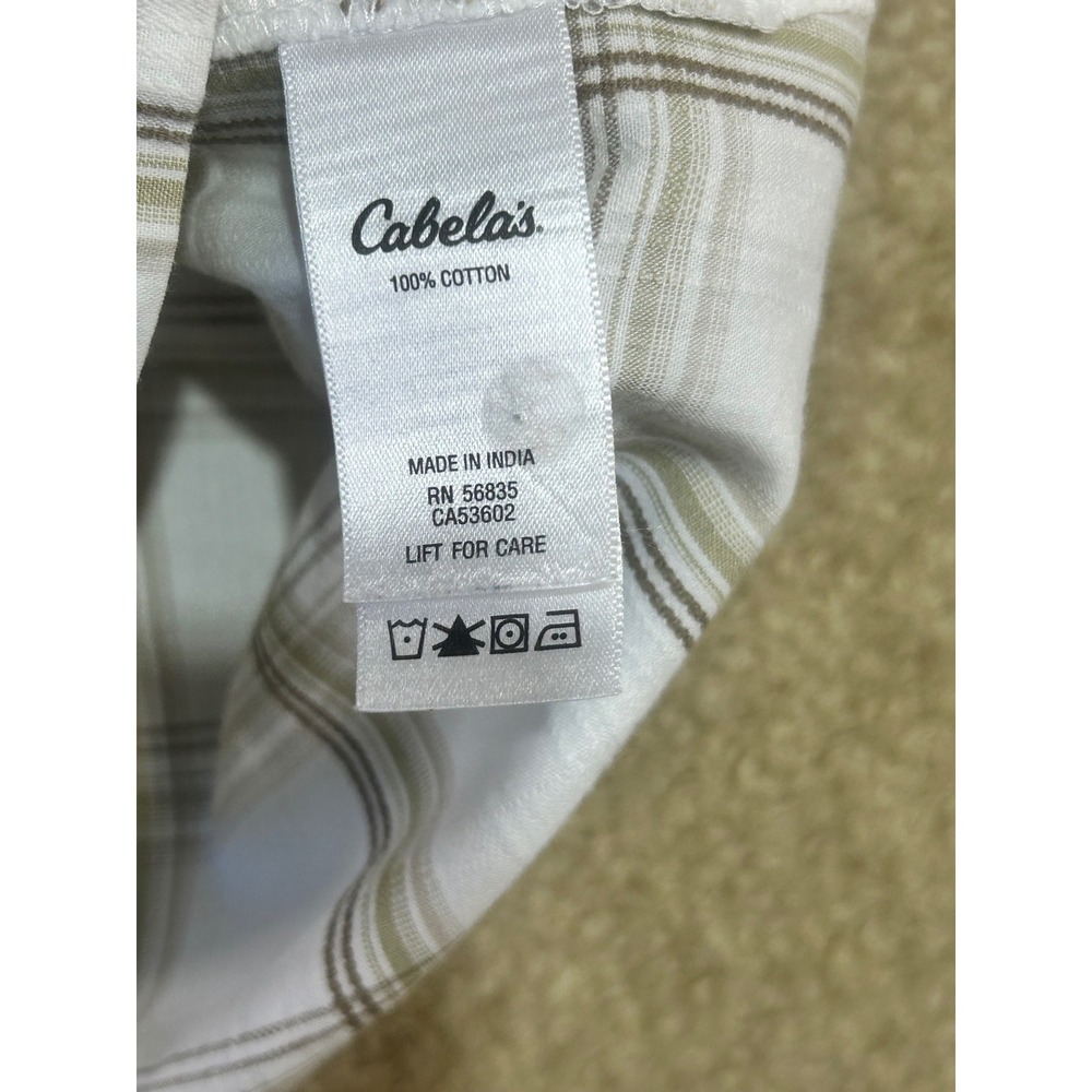Cabelas Lot of 2 Mens 2XL Reg Plaid Short Sleeve Button‎ Up Shirt Casual Outdoor - Picture 11 of 12